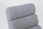 Lucca Grey Accent Chair & Ottoman - Detail