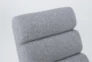 Lucca Grey Accent Chair & Ottoman - Detail