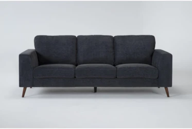 Casper Charcoal Blue 88" Sofa