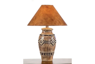 29 Inch Desert Sand Hydrocal Table Lamp