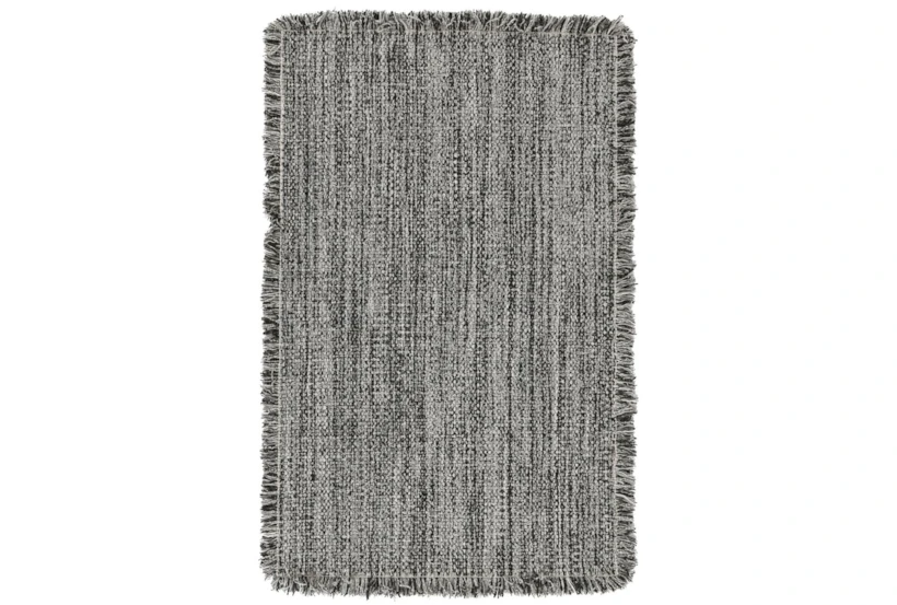 2'x3' Rug-Grey/Black Woven Wool - 360