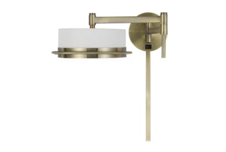 20 Inch Gold Swing Arm Wall Lamp