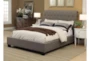 Upholstered Grey Tufted California King Platform Bed - Room