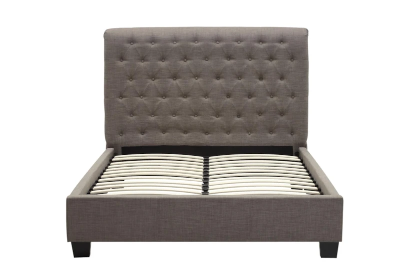 Upholstered Grey Tufted California King Platform Bed - 360