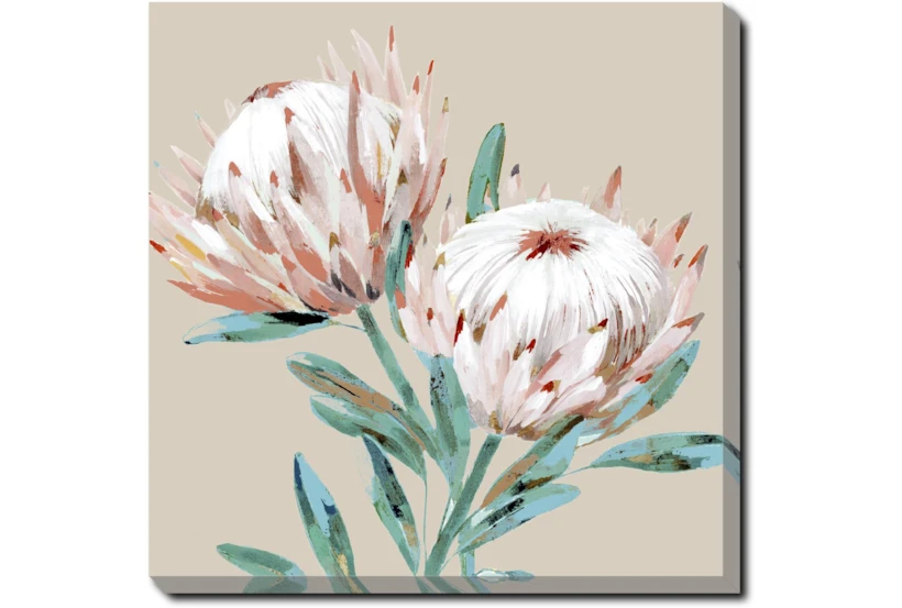 45X45 Big Blooms With Gallery Wrap Canvas - 360