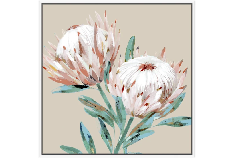 47X47 Big Blooms With White Frame - 360