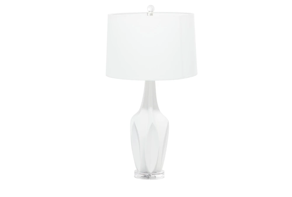 29" White Resin Accent Lamp Set of 2