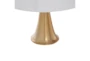 21" White And Gold Metal Table Lamp - Detail