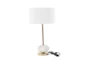 22" Gold And White Metal Buffet Lamp - Material