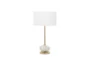 22" Gold And White Metal Buffet Lamp - Signature