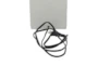 23" White Ceramic Table Lamp - Detail