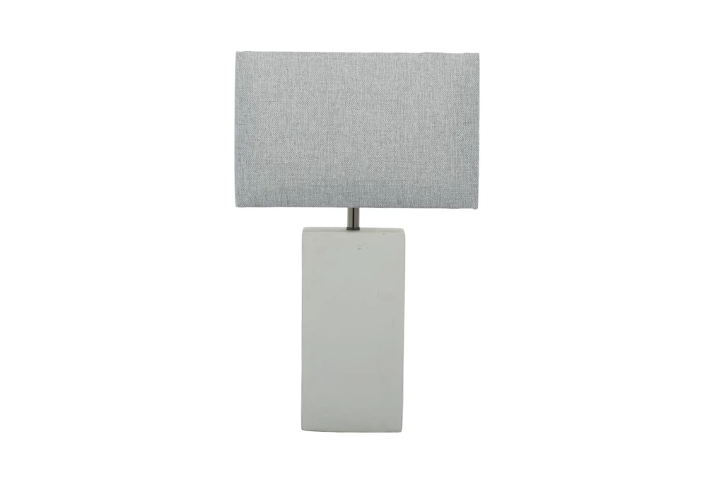 23" White Ceramic Table Lamp