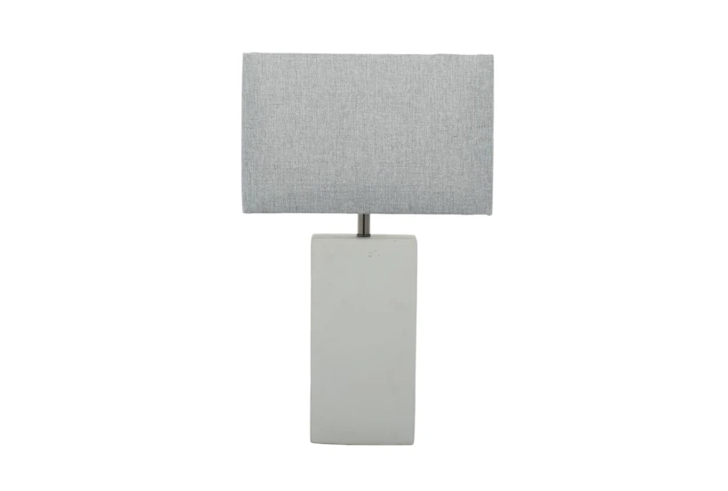 23" White Ceramic Table Lamp - 360