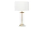24" Gold Metal Glass Table Lamp - Back