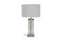 24" Gold Metal Glass Table Lamp - Front