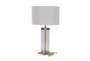 24" Gold Metal Glass Table Lamp - Front