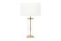 24" Gold Metal Glass Table Lamp - Signature