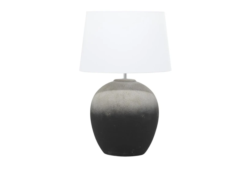 23" Black Ceramic Table Lamp - 360