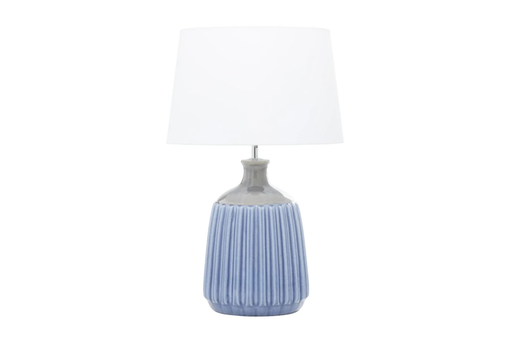 24" Blue Ceramic Table Lamp