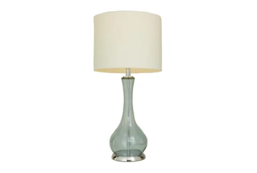 28" Glass Table Lamp Set Of 2