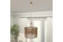 25" Gold Iron And Glass Cylinder Chandelier - Room