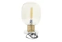 16" White And Gold Glass Orb Table Lamp - Material