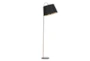 60" Gold Stand With Black Shade Floor Lamp - Signature