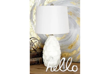 28" White Table Lamp Set Of 2
