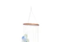 31 Inch Natural Brown Capiz Shell Windchime - Detail