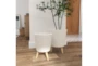 White Wood Planter Set Of 2 - Room