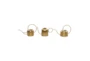 Gold Iron Watering Can Set Of 3 - Material