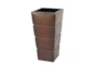 Brown Iron Planter Set Of 3 - Front