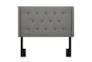 Full/Queen Ash Button Diamond Tufted Upholstered Shelter Headboard - Signature