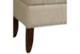 Oatmeal 41 Inch Tufted Top Upholstered Storage Bench - Base