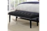Charcoal 49 Inch Diamond Tufted Upholstered Bench - Room