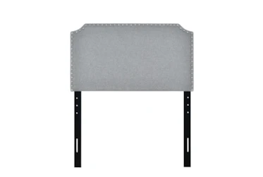Twin Stone Clipped Corner Upholstered Headboard