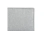 Queen Grey Modern Flange Welt Upholstered Headboard - Detail