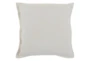 22X22 Ivory Belgian Linen Throw Pillow - Signature
