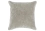 22X22 Silver Grey Stonewashed Velvet Throw Pillow - Signature