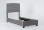 Miley Twin Upholstered Panel Bed - Side