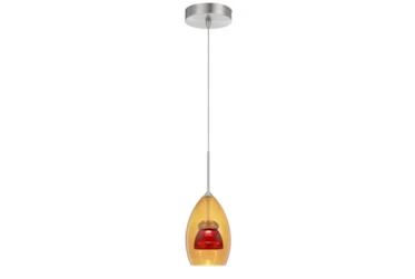 Addison 4X13 Amber Red Integrated Led Mini Bell Pendant