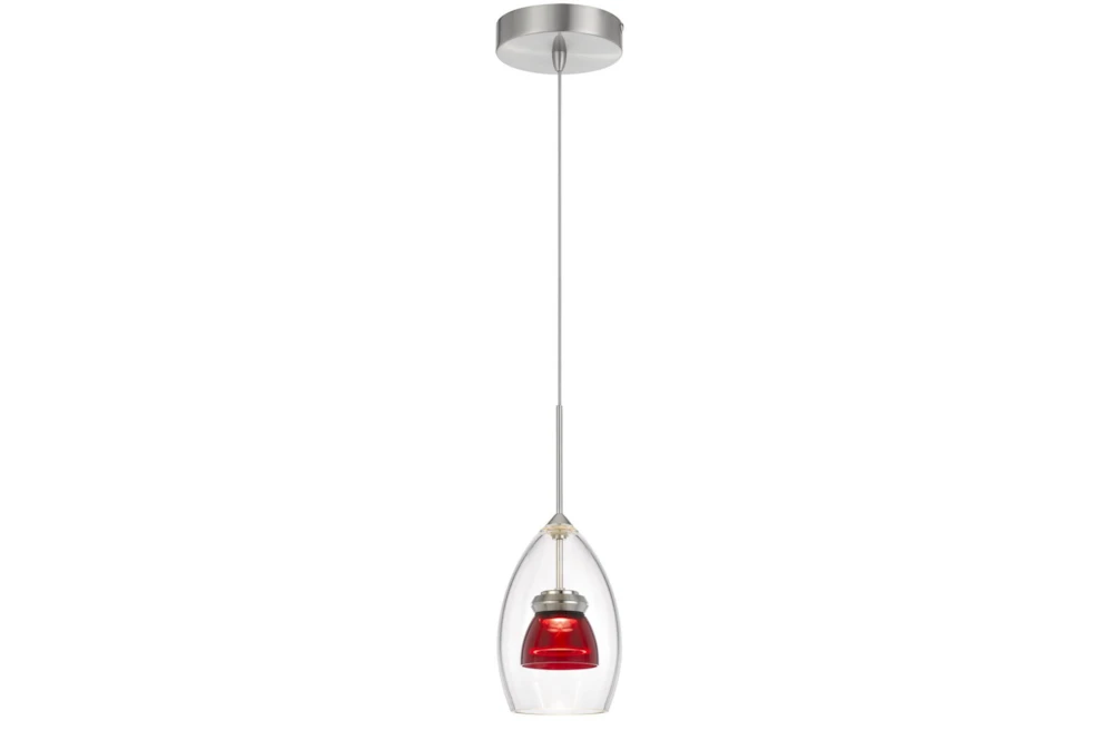 Addison 4X13 Red Integrated Led Mini Bell Pendant