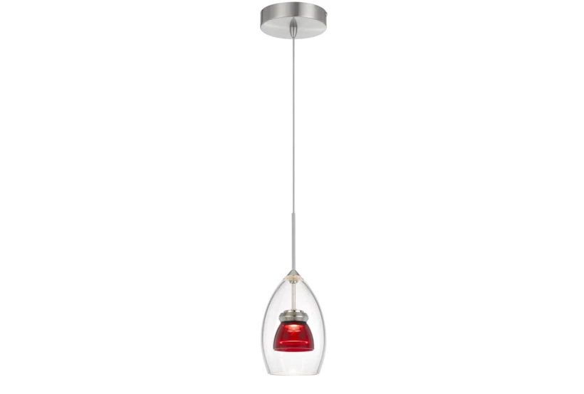 Addison 4X13 Red Integrated Led Mini Bell Pendant - 360