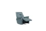 Crew Azure Leather Power Swivel Glider Recliner with Built-In Battery, Power Headrest & USB - Detail