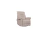 Crew Linen Leather Power Swivel Glider Recliner with Built-In Battery, Power Headrest & USB - Signature