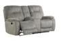 Dax Natural 76" Manual Storage Console Loveseat - Detail