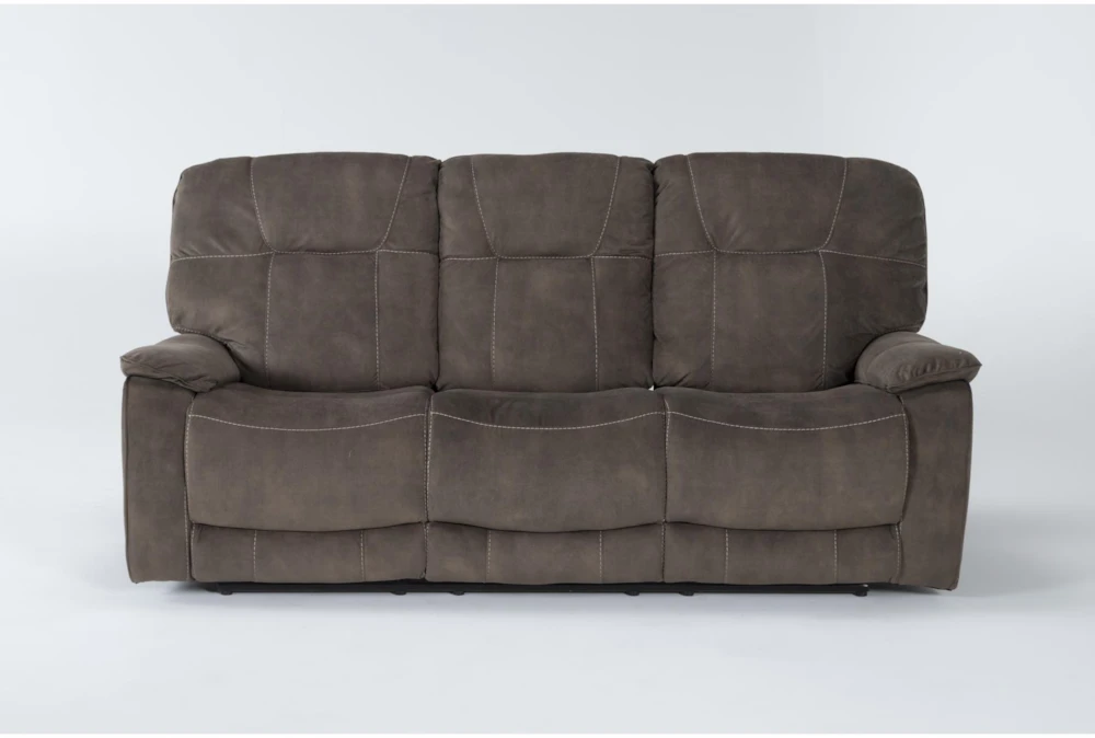 Dax Brown 86" Manual Triple Reclining Sofa