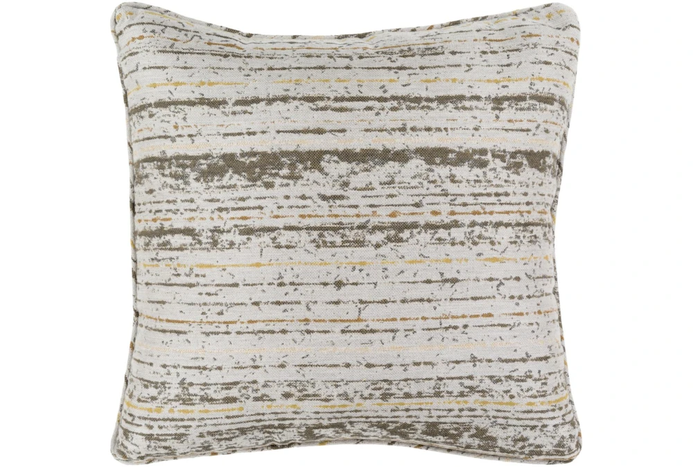 Outdoor Accent Pillow-Mustard Camel Stripe 20X20