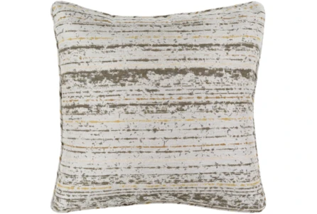 Outdoor Accent Pillow-Mustard Camel Stripe 20X20 - Main
