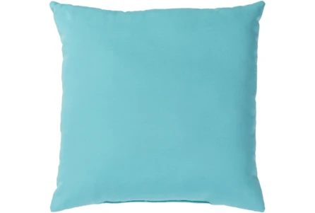Outdoor Accent Pillow-Aqua Solid 16X16 - Main